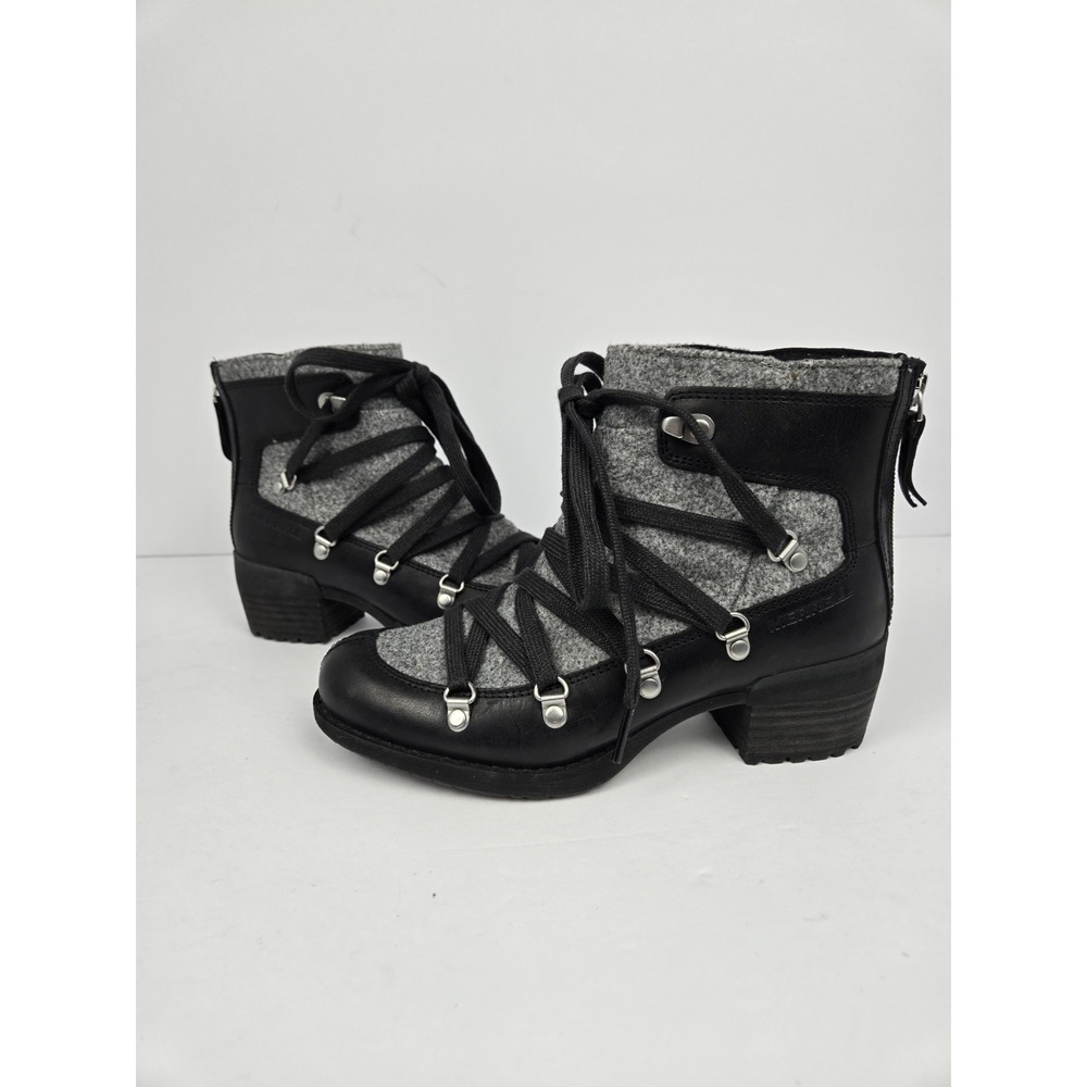 Merrell Shoes Women's 5 Shiloh II Warm Boots Heeled Leather‎ Felt J004420 Black